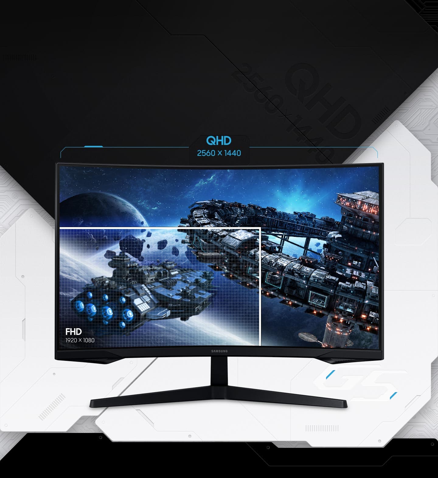 Écran incurvé Samsung Odyssey G5 27 pouces C27G55 – Image 5