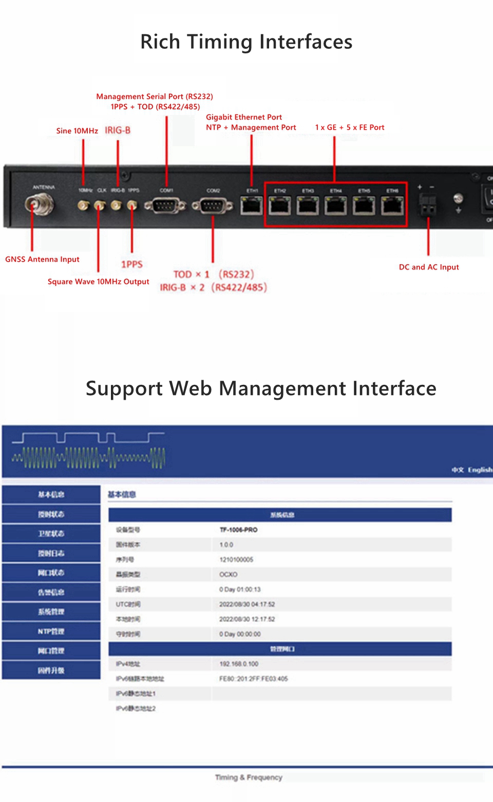 Serveur NTP TF-1006-PRO – Image 9