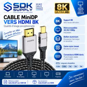 MiniDP to HDMI 8K Cable Advertisement