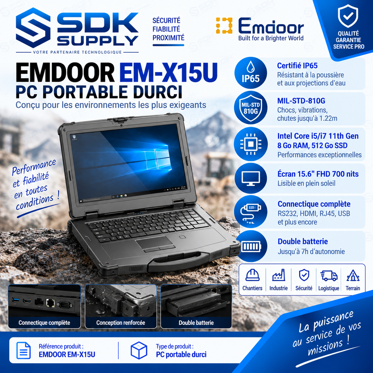 Rugged EMDOOR Laptop