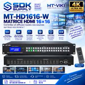 Matrice HDMI 16x16 MT-VIKI MT-HD1616-W
