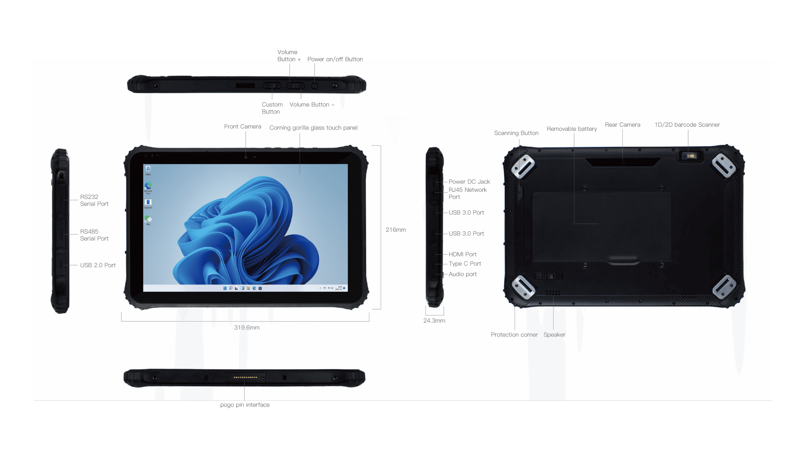 Tablette PC durcie 12,2 pouces EMDOOR EM-I22J – Image 8