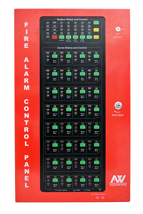 Centrale d’alarme incendie conventionnelle 12 zones AW-CFP2166-12 – Image 2