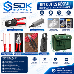 Kit d'Outillage Réseau RJ45