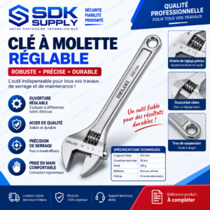 Clé à molette reglable