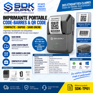 Imprimante codes-barres et codes QR